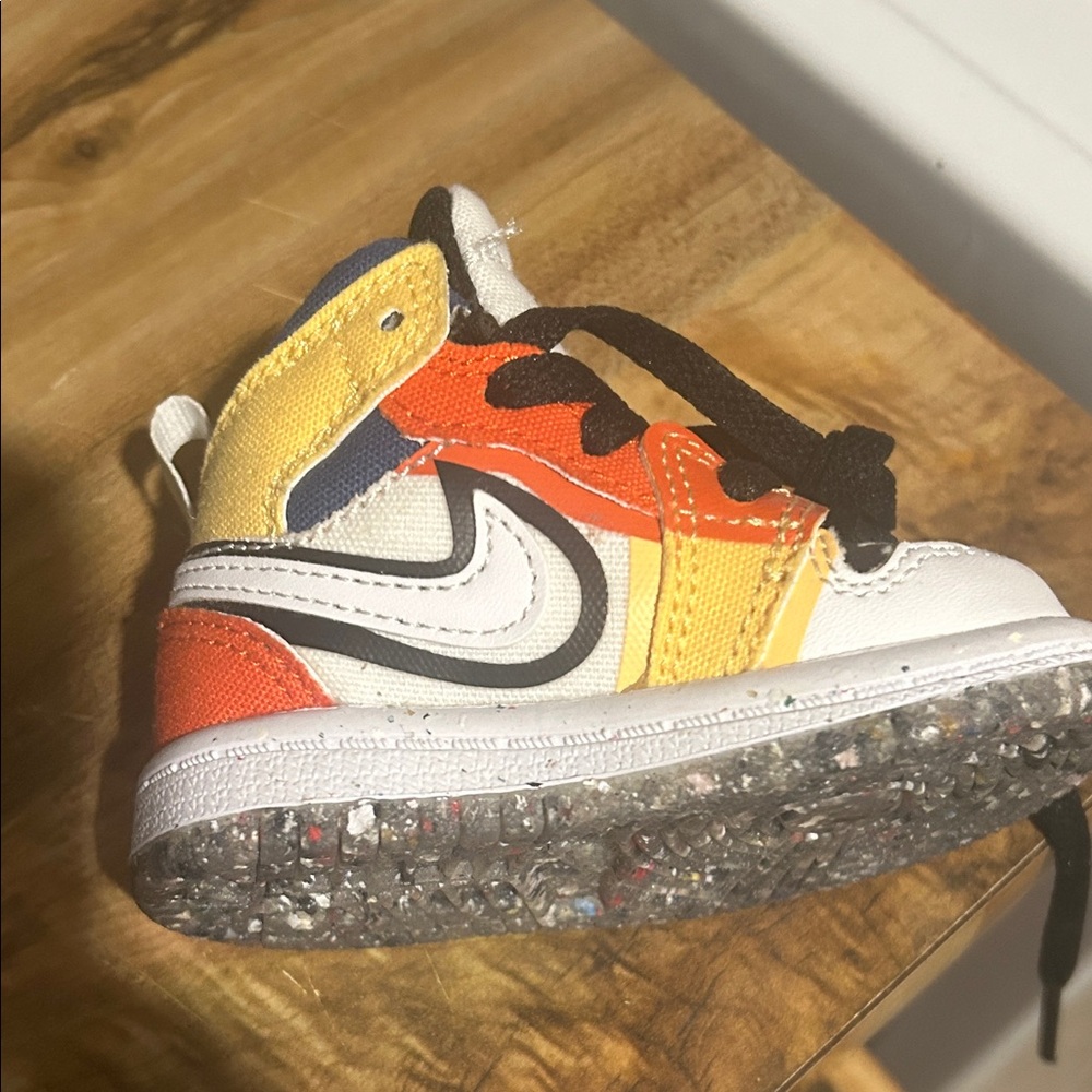Colorful Nike Kids High-Top Sneakers